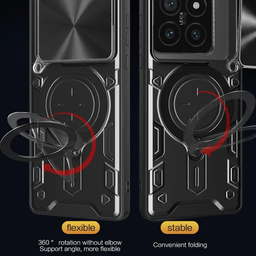 Techsuit - CamGuard Pro - Xiaomi 14T - Fekete tok - 3