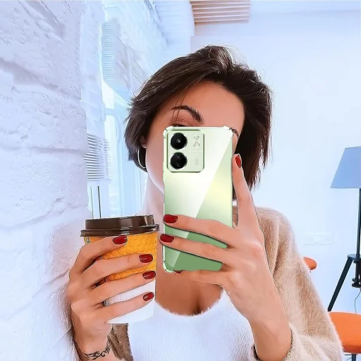 Techsuit - Ütésálló Átlátszó Szilikon [Kamera Védelem] - Xiaomi Redmi 13C 4G / Poco C65 - Átlátszó tok - 6