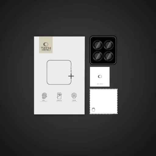 Tech Protect Camring Pro+ kamera védő Xiaomi Redmi Note 14 Pro 5G / Poco X7 5G Fekete - 4