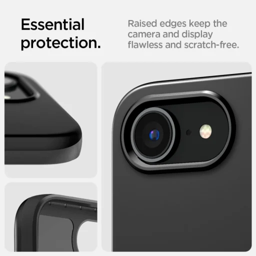  iPhone 16e Fekete Spigen Thin Fit Mag Magsafe tok - 14