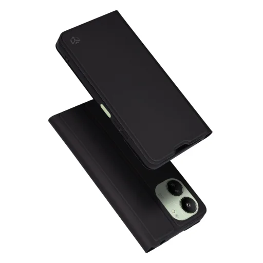 Techsuit - Magskin Könyv - Xiaomi Redmi 13C 4G / 13C 5G / Poco M6 / C65 - Fekete tok - 1