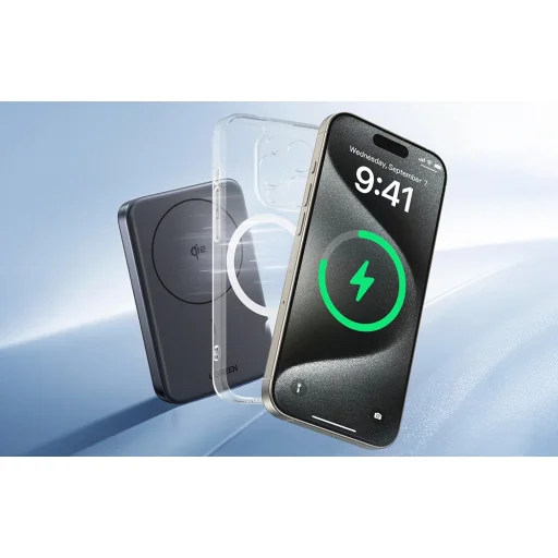 Magnetic Power Bank Ugreen 10000 mAh magsafe fekete-szürke - 6