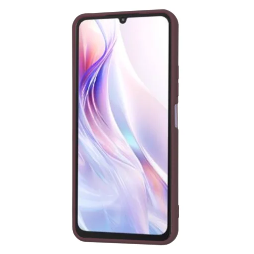 Techsuit - SoftFlex - Xiaomi Redmi 13C 5G / Poco M6 - Szilvaszínű Piros tok - 2