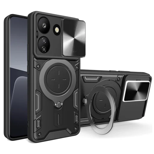 Techsuit - CamGuard Pro - Xiaomi Redmi 13C 4G / Poco C65 - Fekete tok - 1