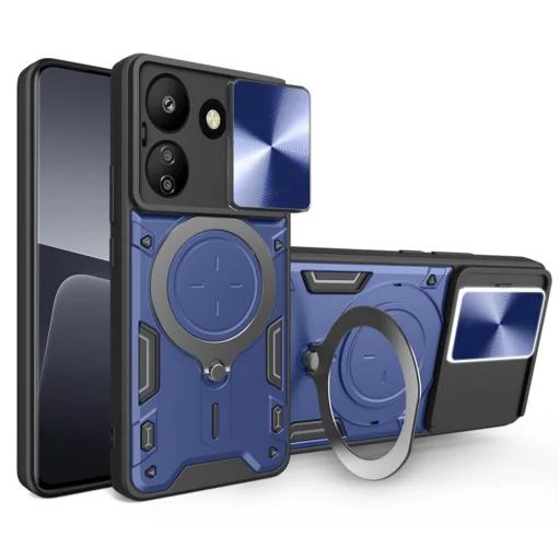 Techsuit - CamGuard Pro - Xiaomi Redmi 13C 4G / Poco C65 - Kék tok - 1