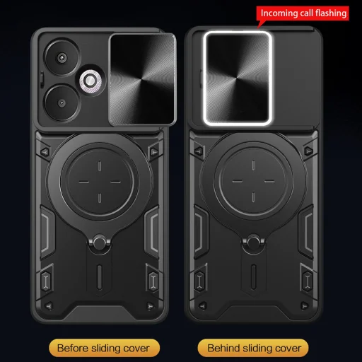 Techsuit - CamGuard Pro - Xiaomi Redmi 13C 5G / Poco M6 - Kék tok - 5