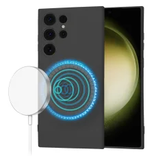 Techsuit - SoftFlex MagSafe - Samsung Galaxy S23 Ultra - Fekete tok