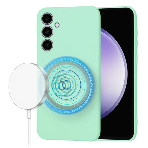 Techsuit - SoftFlex MagSafe - Samsung Galaxy S23 FE - Menta Zöld tok - 1