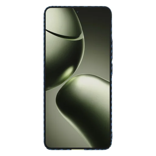 Techsuit - Carbonite FiberShell - Xiaomi 14T - Ciánkék tok - 2