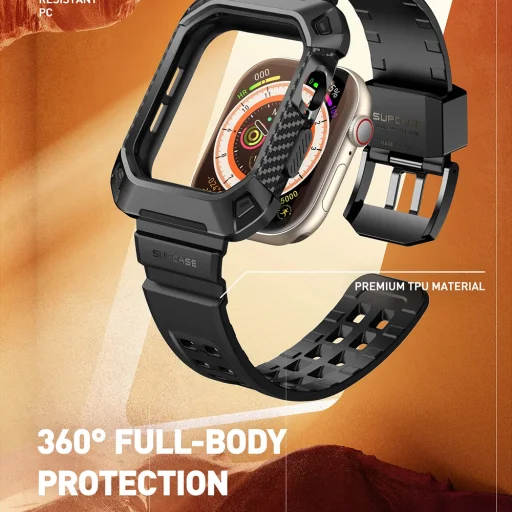  Apple Watch 10 42mm Fekete Supcase Unicorn Beetle Pro tok - 7