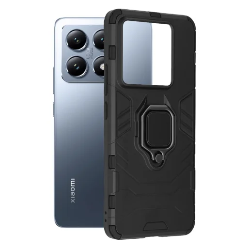 Techsuit - Szilikon Pajzs - Xiaomi 14T Pro - Fekete tok - 1