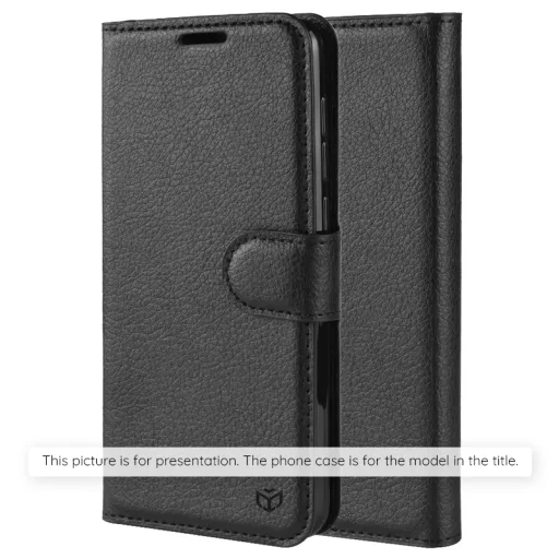 Techsuit - Bőr Folio - Xiaomi 15 Pro - Fekete tok - 1