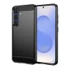 Techsuit - Karbon Szilikon - Samsung Galaxy S25 - Fekete tok thumbnail