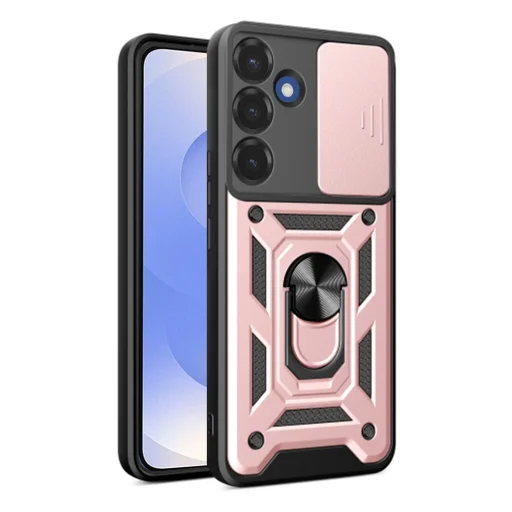 Techsuit - CamShield sorozat - Samsung Galaxy S25 - Rózsaarany tok - 1