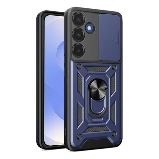 Techsuit - CamShield sorozat - Samsung Galaxy S25 - Kék tok - 1