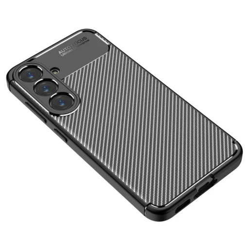 Techsuit - CarbonFiber - Samsung Galaxy S25 - Fekete tok - 2