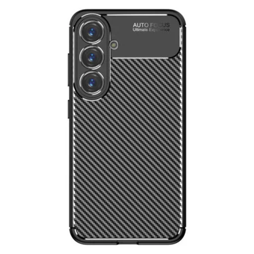 Techsuit - CarbonFiber - Samsung Galaxy S25 - Fekete tok - 5