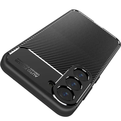 Techsuit - CarbonFiber - Samsung Galaxy S25 - Fekete tok - 6