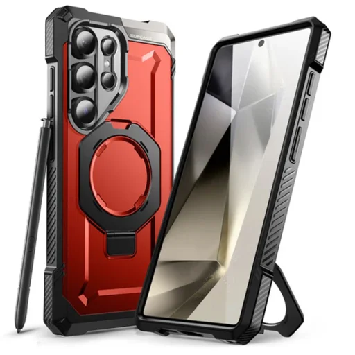  Samsung Galaxy S25 Ultra Vörös Supcase Unicorn Beetle Defender tok - 1