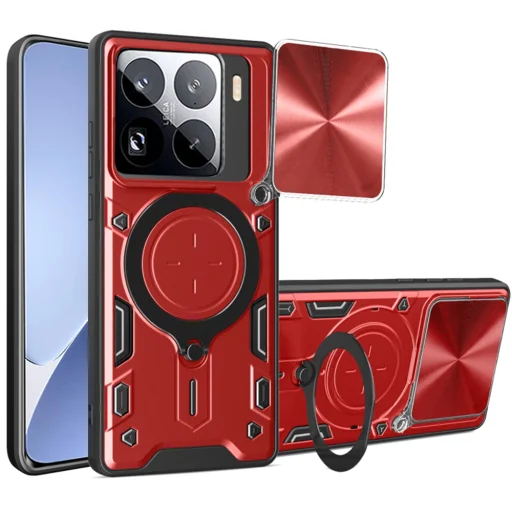 Techsuit - CamGuard Pro - Xiaomi 15 Pro - Piros tok - 1