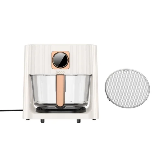 HOCO forrólevegős sütő érintőképernyővel 4,5L 1100W HE22 fehér - 4