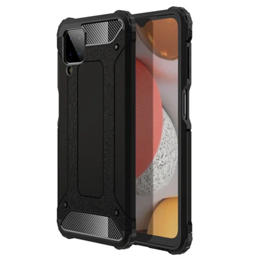  Techsuit - Hibrid Páncél - Samsung Galaxy A12 / A12 Nacho - Fekete tok - 1