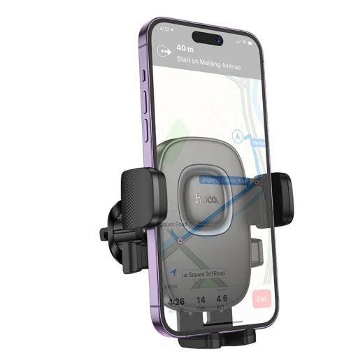 HOCO autós töltő szellőzőre H75 fekete - 2