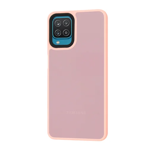  Techsuit - HaloFrost Sorozat - Samsung Galaxy A12 / A12 Nacho / M12 / F12 - Rózsaszín tok - 2