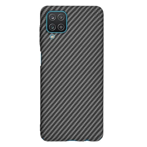  Techsuit - Carbonite FiberShell - Samsung Galaxy A12 / A12 Nacho / M12 / F12 - Fekete tok - 3