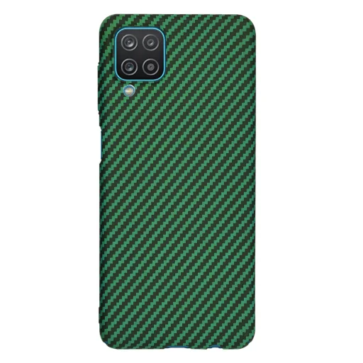  Techsuit - Carbonite FiberShell - Samsung Galaxy A12 / A12 Nacho / M12 / F12 - Zöld tok - 3