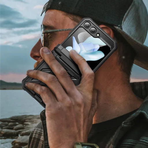  Samsung Galaxy Z Flip5 Fekete Supcase - Unicorn Beetle Pro tok - 4