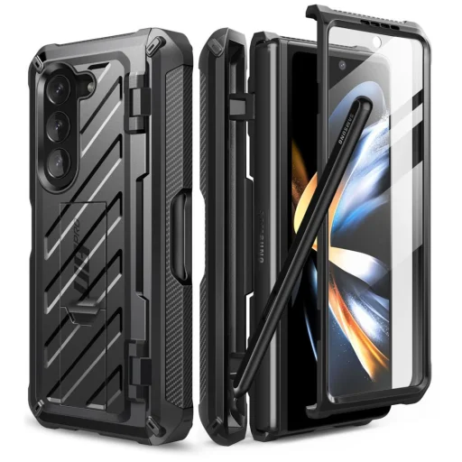  Samsung Galaxy Z Fold5 Fekete Supcase Unicorn Beetle Pro tok - 1