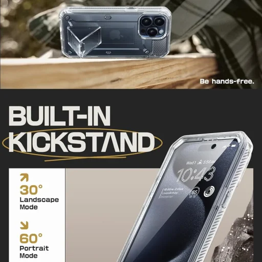  iPhone 15 Pro Átlátszó Supcase Unicorn Beetle Pro tok - 5