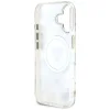  iPHONE 16 Fehér GUESS tok kompatibilis MagSafe GUHMP16SHFLPEDH (IML Fém Csillogó Virágok Háromszög) thumbnail