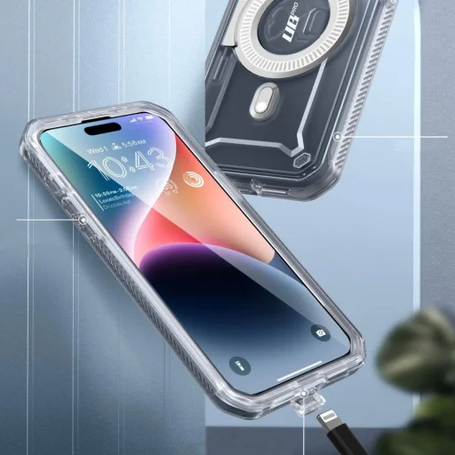  iPhone 15 Pro Átlátszó Supcase Unicorn Beetle Pro MagSafe tok - 7