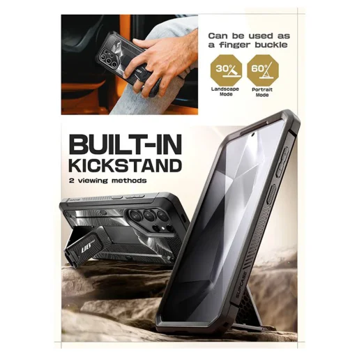  Samsung Galaxy S24 Ultra Fekete Ripple Supcase Unicorn Beetle Pro tok - 4