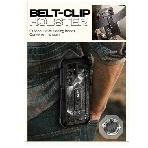  Samsung Galaxy S24 Ultra Fekete Ripple Supcase Unicorn Beetle Pro tok - 3