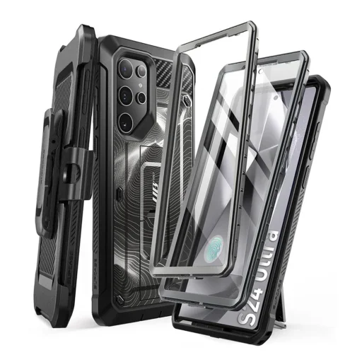  Samsung Galaxy S24 Ultra Fekete Ripple Supcase Unicorn Beetle Pro tok - 1