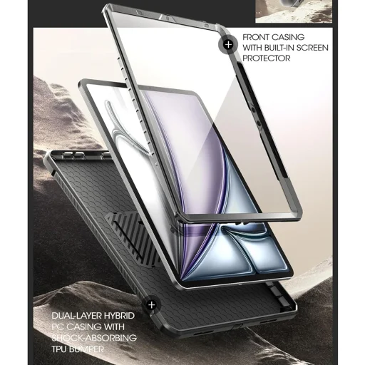  iPad Air 11 (2024-2026) Fekete Supcase - Unicorn Beetle Pro tok - 4