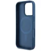  iPhone 16 Pro Max GUESS tok, MagSafe kompatibilis GUHMP16XPGNMPLMB (PU Grained Flowers Classic Logo) kék tok thumbnail