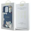  iPhone 16 Pro Max GUESS tok, MagSafe kompatibilis GUHMP16XPGNMPLMB (PU Grained Flowers Classic Logo) kék tok thumbnail