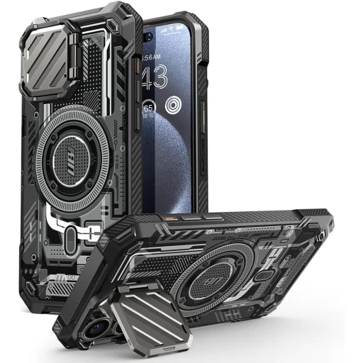  iPhone 15 Pro Max Fekete Áramkör Supcase Unicorn Beetle XT MagSafe tok - 1