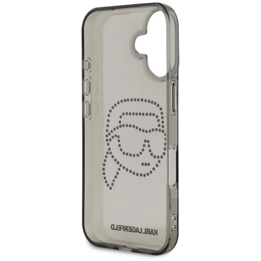  iPhone 16 fekete KARL LAGERFELD tok KLHCP16SHKHDCELK (IML Rhinestones S K Head) - 6