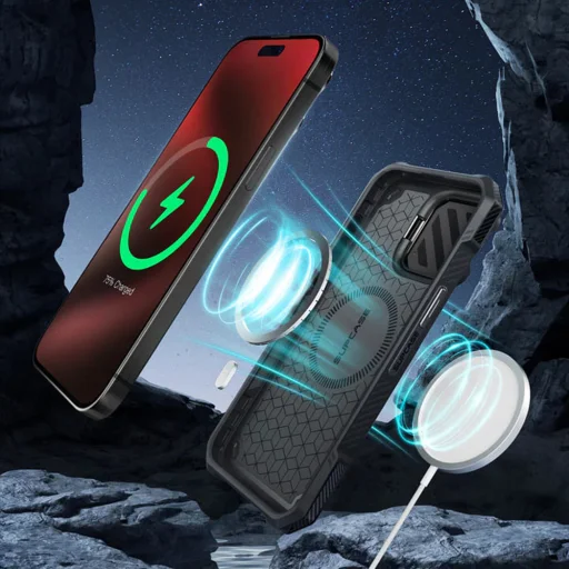  iPhone 15 Pro Max Piros Áramkör Supcase - Unicorn Beetle XT MagSafe tok - 4