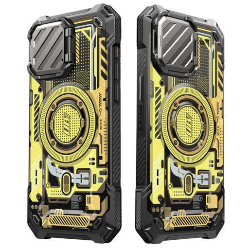  iPhone 15 Pro Max Supcase - Unicorn Beetle XT MagSafe Sárga Áramkör tok - 2