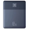  Baseus - Power Bank Blade (P10063801323-00) - 2x Type-C, 65W, 12000mAh, Digitális Kijelző, Kábellel USB-C - Kék thumbnail