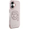  iPhone 16 Rózsaszín KARL LAGERFELD KLHCP16SHKHDCELP (IML Strassz S K Fej) tok thumbnail