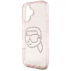  iPhone 16 Rózsaszín KARL LAGERFELD KLHCP16SHKHDCELP (IML Strassz S K Fej) tok thumbnail