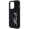 KARL LAGERFELD tok iPhone 14 Pro KLHCP14LSCMSMVK (Szilikon Sign Metal Logo) fekete tok thumbnail