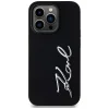 KARL LAGERFELD tok iPhone 14 Pro KLHCP14LSCMSMVK (Szilikon Sign Metal Logo) fekete tok thumbnail